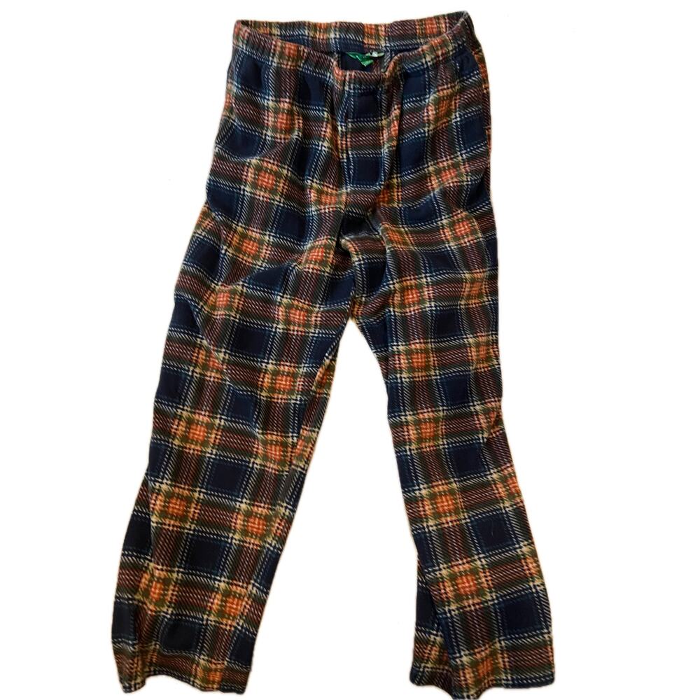 Dip Blue Orange Flannel Checkered Sleep Pants Mens L